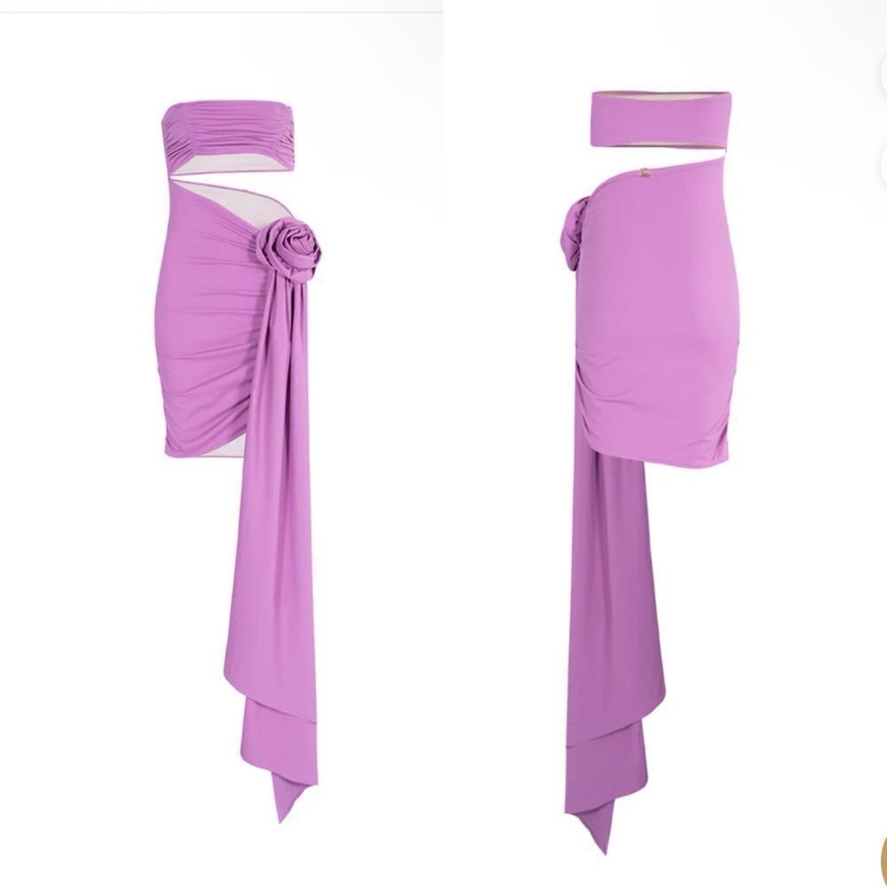 Bahia Maria Mia Gown Mini Dress In Orchid Purple Swimwear Rosette Resort Revolve — image 3 of 8